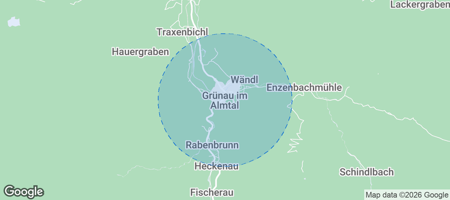 Grünau im Almtal Airbnb map